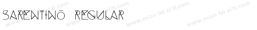 Sarentino Regular字体转换
